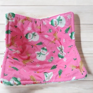 Microwave Bowl Cozy, Reversible Snowman Soup Bowl or Ice Cream Cozy