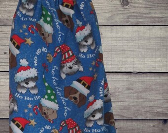 Plastic Bag Holder Christmas Glitter Fabric, Dog Shopping Bag Dispenser