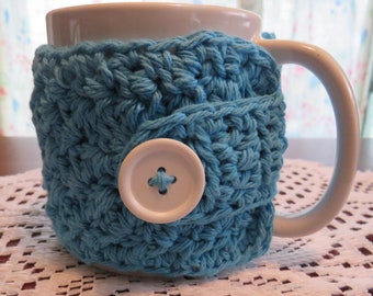 Crocheted Cup Cozy, Handmade Coffee Mug or Tea Warmer