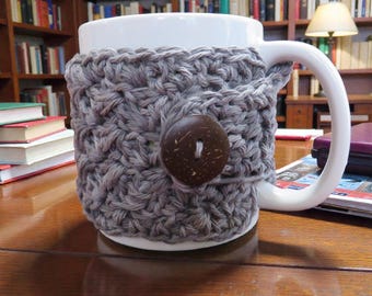 Crocheted Cup Cozy, Handmade Coffee Mug or Tea Warmer