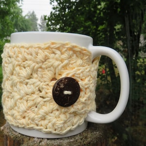 Crocheted Cup Cozy, Handmade Coffee Mug or Tea Warmer