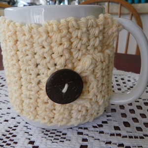 Crocheted Cup Cozy, Handmade Coffee Mug or Tea Warmer