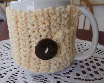 Crocheted Cup Cozy, Handmade Coffee Mug or Tea Warmer