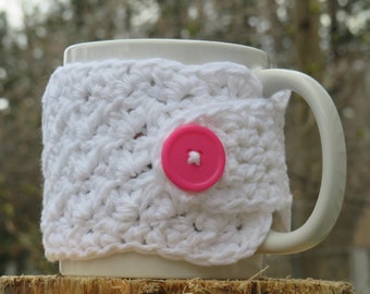 Crocheted Cup Cozy, Coffee Mug or Tea Warmer