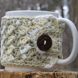 Crocheted Cup Cozy, Handmade Coffee Mug or Tea Warmer