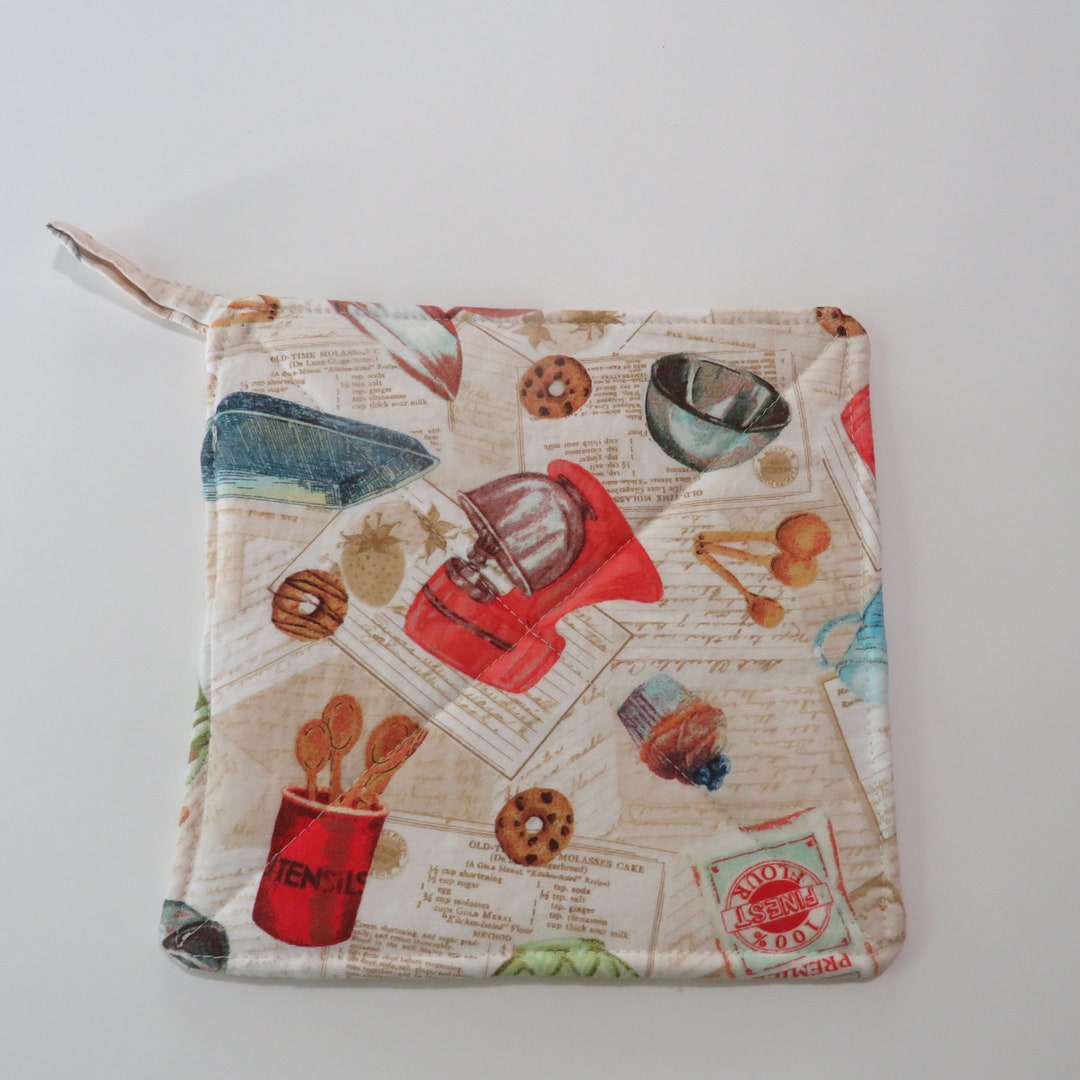 Potholder, Cooking Recipes, Handmade Hot Pad Etsy