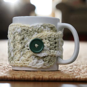 Crocheted Cup Cozy, Handmade Coffee Mug or Tea Warmer