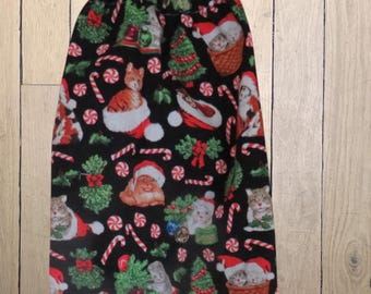 Plastic Bag Holder Christmas Cat Shopping Bag Dispenser