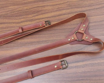 Rustic Wedding Genuine leather suspenders brown suspenders Wedding Suspenders Mens Suspenders Groomsmen Rustic Suspenders