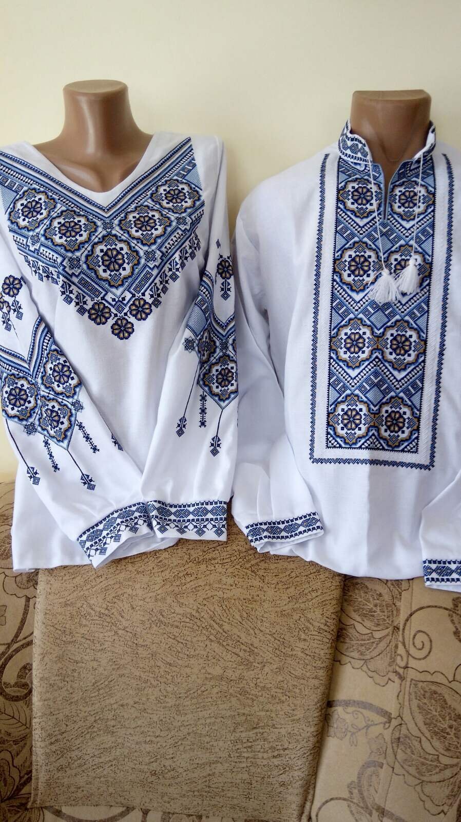 Childrens embroidered shirt boy with blue floral  etsy