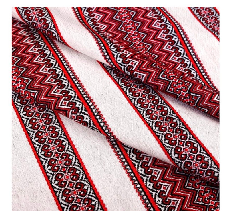Woven Fabric Ukrainian Ethnic Woven Fabric Handmade From - Etsy