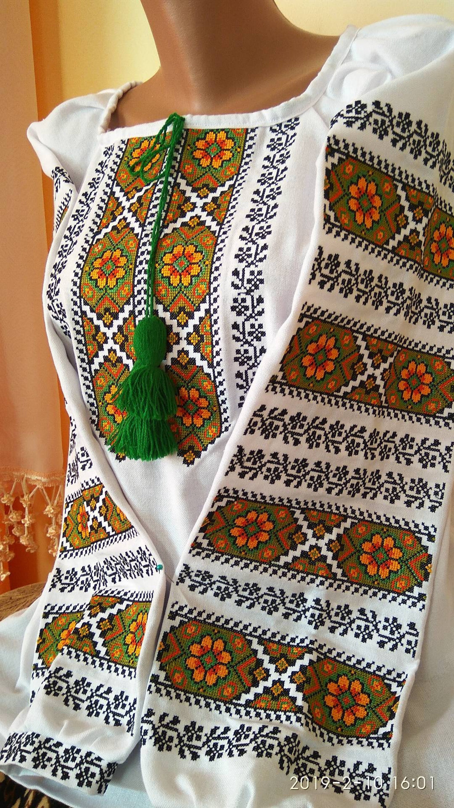 Ukrainian Embroidered Blouse With Flowers Pattern for Wedding - Etsy