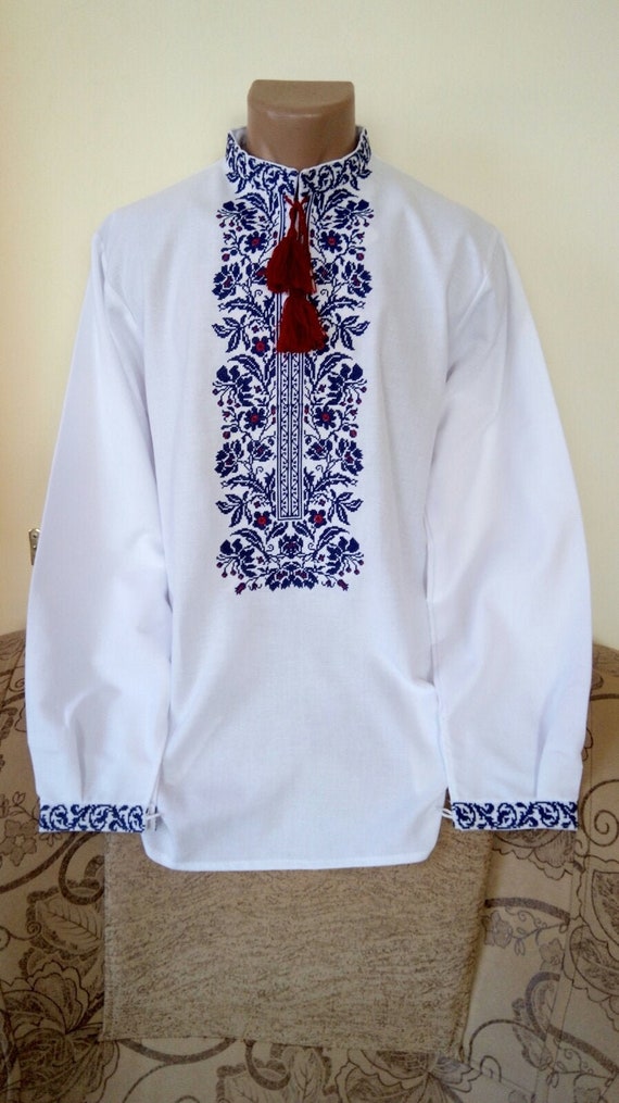 Embroidered Shirt for Men Ukrainian Vyshyvanka Man Ethnic Gift - Etsy