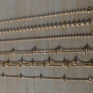 Bracelets fins perles Or,Acier Inoxydable femme image 2