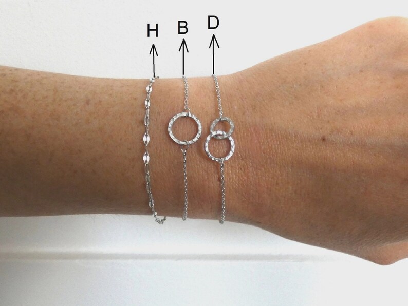 Bracelets fins Acier Inoxydable OR ou ARGENT femme image 8