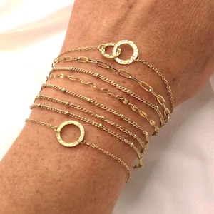 Damarmband i rostfritt stål, guld eller silver, elegant design