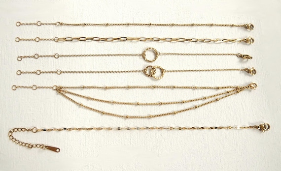Büroklammer-Armband, 925 Silber, Vergoldet | -DE