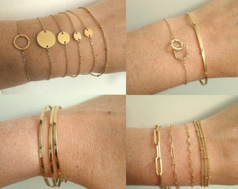 Fine Stainless Steel GOLD or SILVER bracelets for women