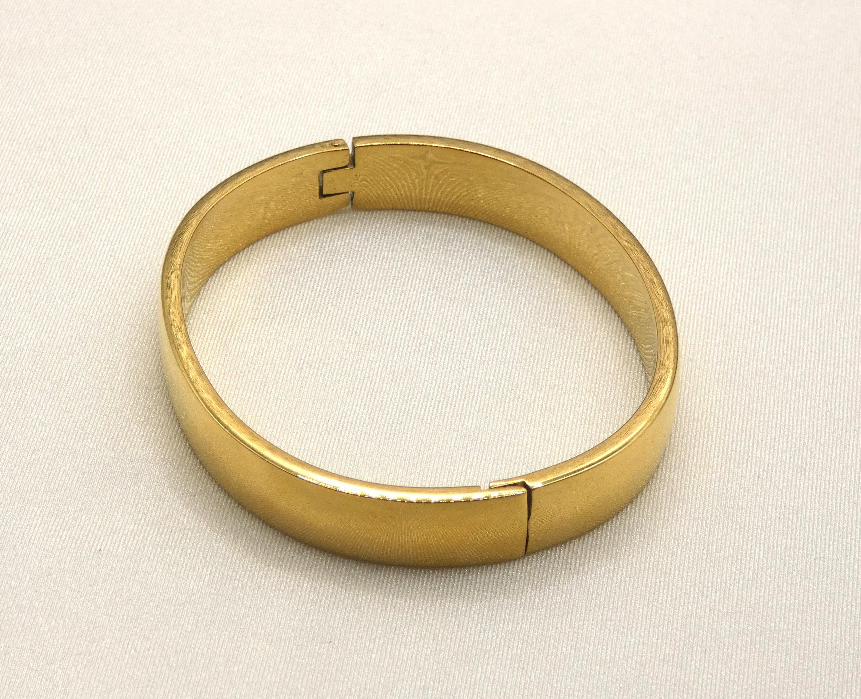 Bracelet Large Manchette Doré Pour Femme - Acier Inoxydable, Style Jonc - Neuf Sans Emballage