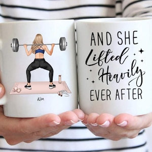 Taza personalizada - Gym Girl - Just A Girl With Goals - Gym Girl Mug - Gym Gifts For Women - Gym Lover Gift Idea - Gym Mug For Her - Fitness