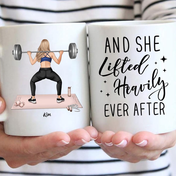 Taza personalizada - Gym Girl - Just A Girl With Goals - Gym Girl Mug - Gym Gifts For Women - Gym Lover Gift Idea - Gym Mug For Her - Fitness