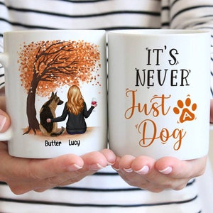 Dog Parents - It's never just a dog - Personalized Mug, Personalized Dog Coffee Mug