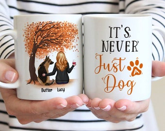 Dog Parents - It's never just a dog - Personalized Mug, Personalized Dog Coffee Mug