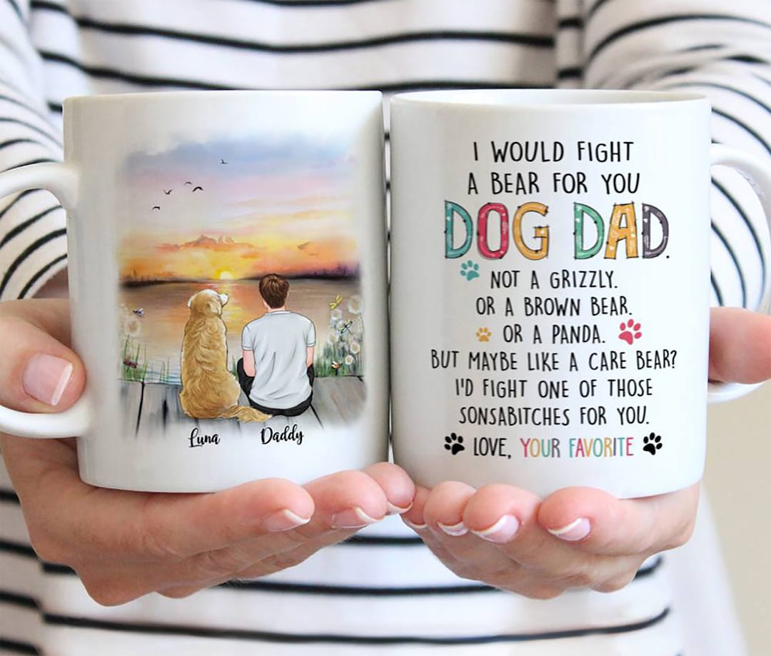 Custom Dog Dad Mug Dog Father Mug Dog Dad Gift Dog Lover Gift Best — free download