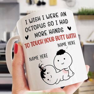 Personalized Funny Octopus Mug – Valentine's Day Gift