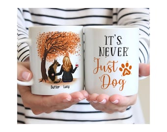 Personalized Dog Coffee Mug: It's never just a dog - Personalized Mug