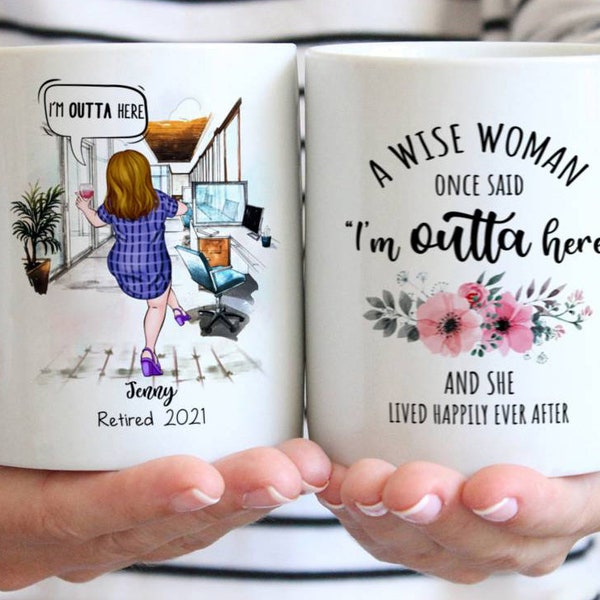 Personalized Retirement Mug: Wise Woman Gift, Dishwasher Safe