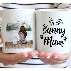 Personalized Mug - Bunny Mom - Bunny Mum - Rabbit Mom - Life Is Better With A Rabbit