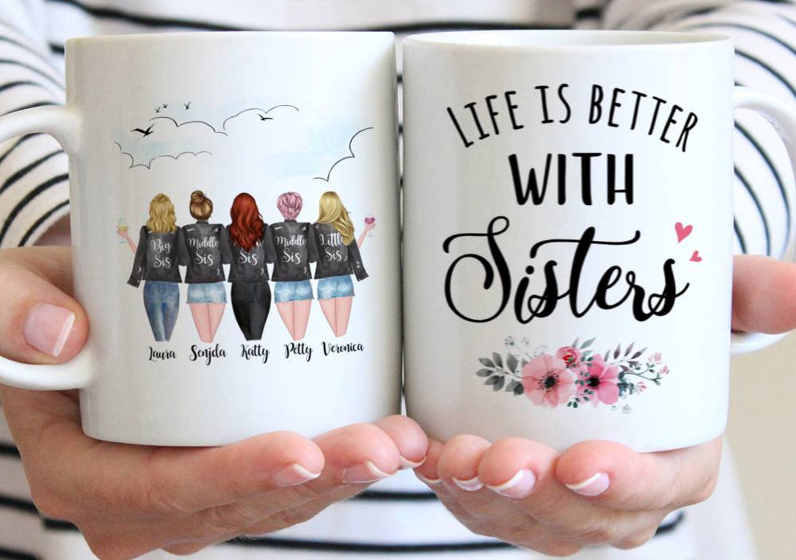 Friendship Mug Sisters Forever Mug Custom Sisters Etsy