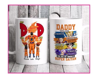 Personalized Dragon Ball Z Dad Mug – Father's Day Gift