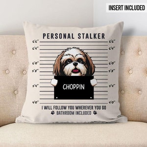 Personalised Cushion - Dog Cushion - Custom Homeware - Pet Cushion - Personal Stalker, Personalized Pillows, Custom Gift for Dog Lovers