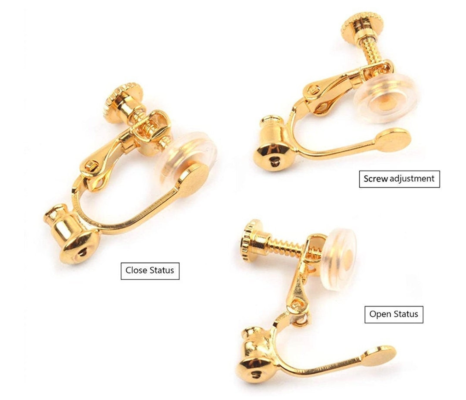 Clip on earring converters Etsy