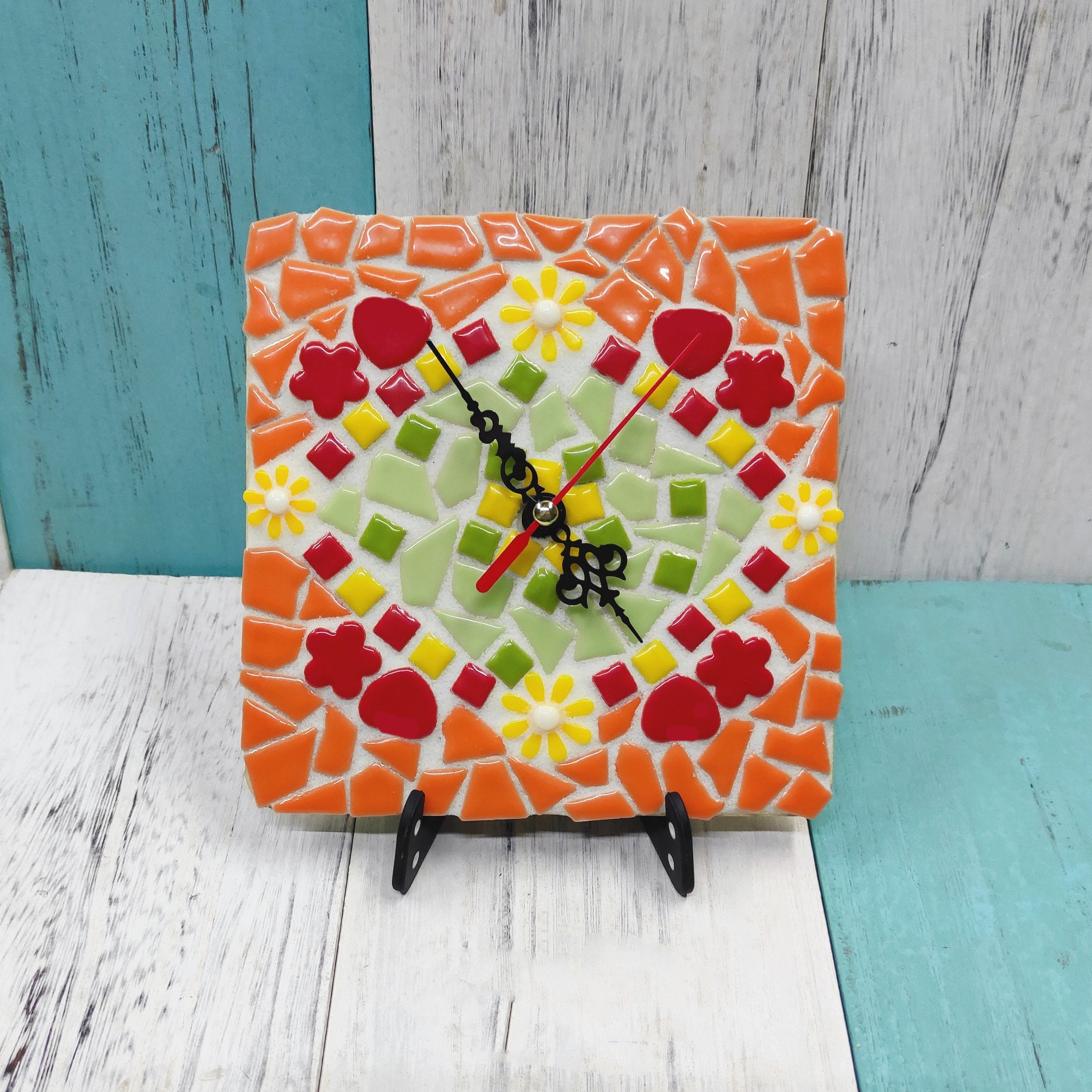 DIY Mosaic Clock Kit Craft Kit for Kids Adults Make Your Own Etsy