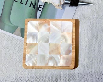 DIY Mosaic Coaster Kit: Shell Craft Project for Adults & Kids