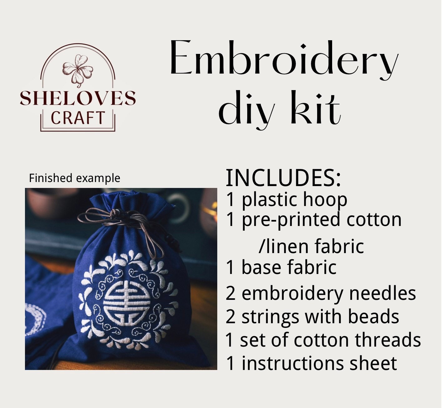 Amazon.com: Hobby Gift Sewing Kit, Zip Case, Embroidered