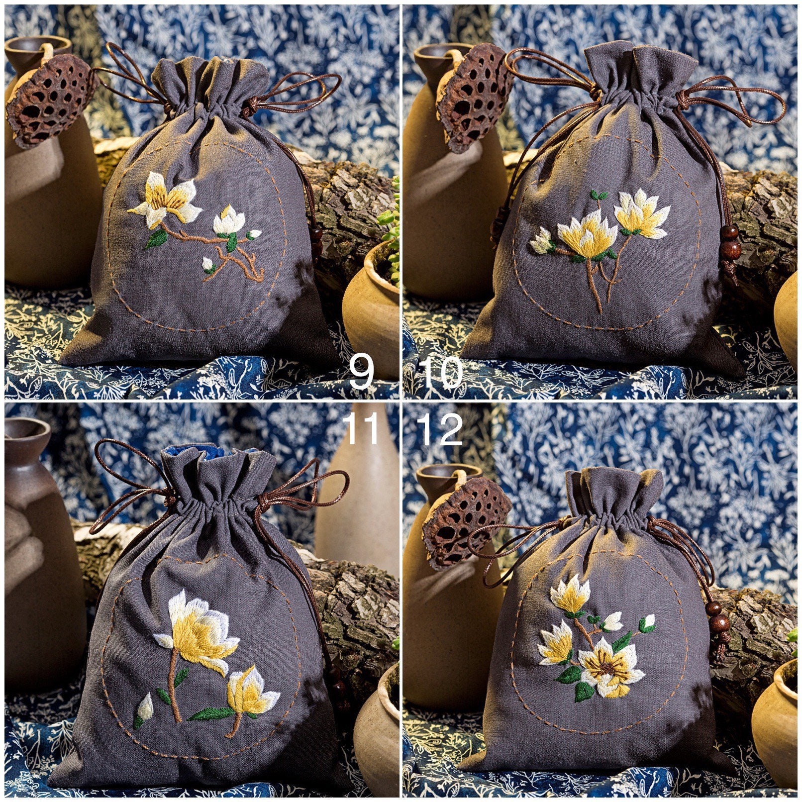 Embroidery Bag, Hand Stitched Bag, Tapestry Bag, Cross Body