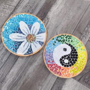 Diy craft kit for adults mosaic kit diy mosaic trivet kit home hobby craft project craft kit for kids party make your own mosaic trivet kit