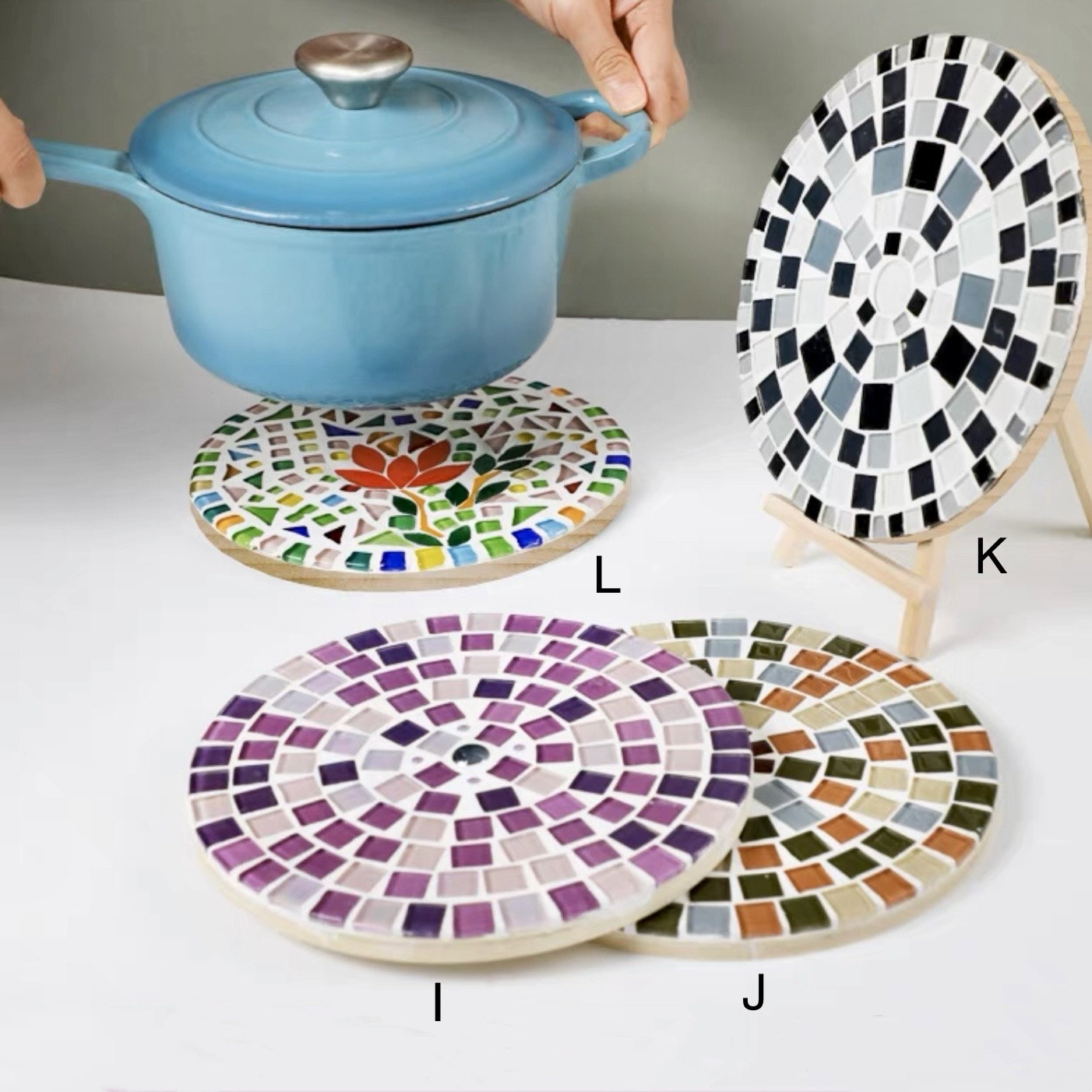 Mosaic Glass Tiles Multi Colour Square Vitreous Mosaic Tiles DIY Craft  Supplies Colorful Glass Pieces Craft for Kids Adults 