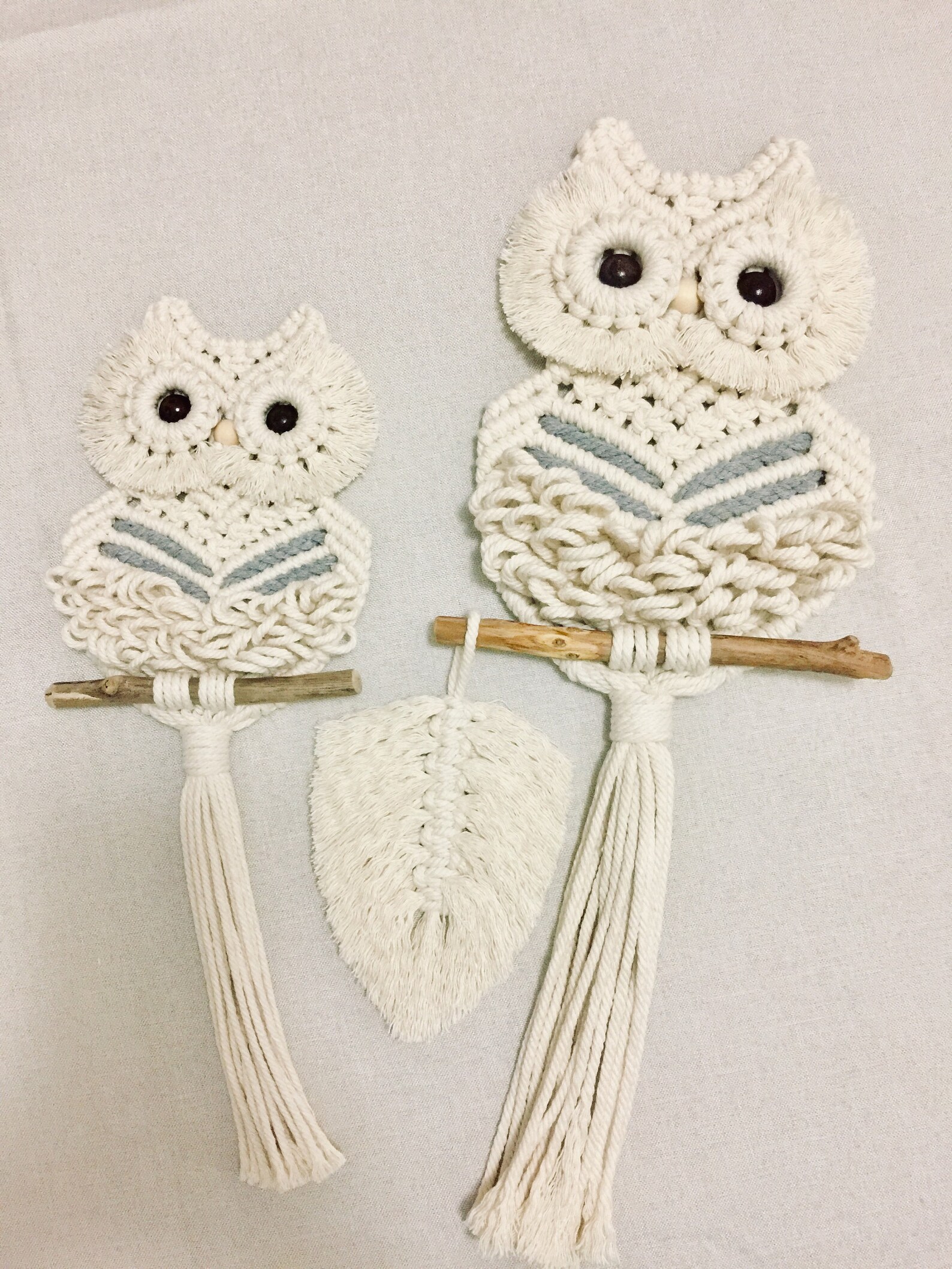 Owl Woven Macrame Wall Hanging Tapestry Bohemian Style Home Etsy