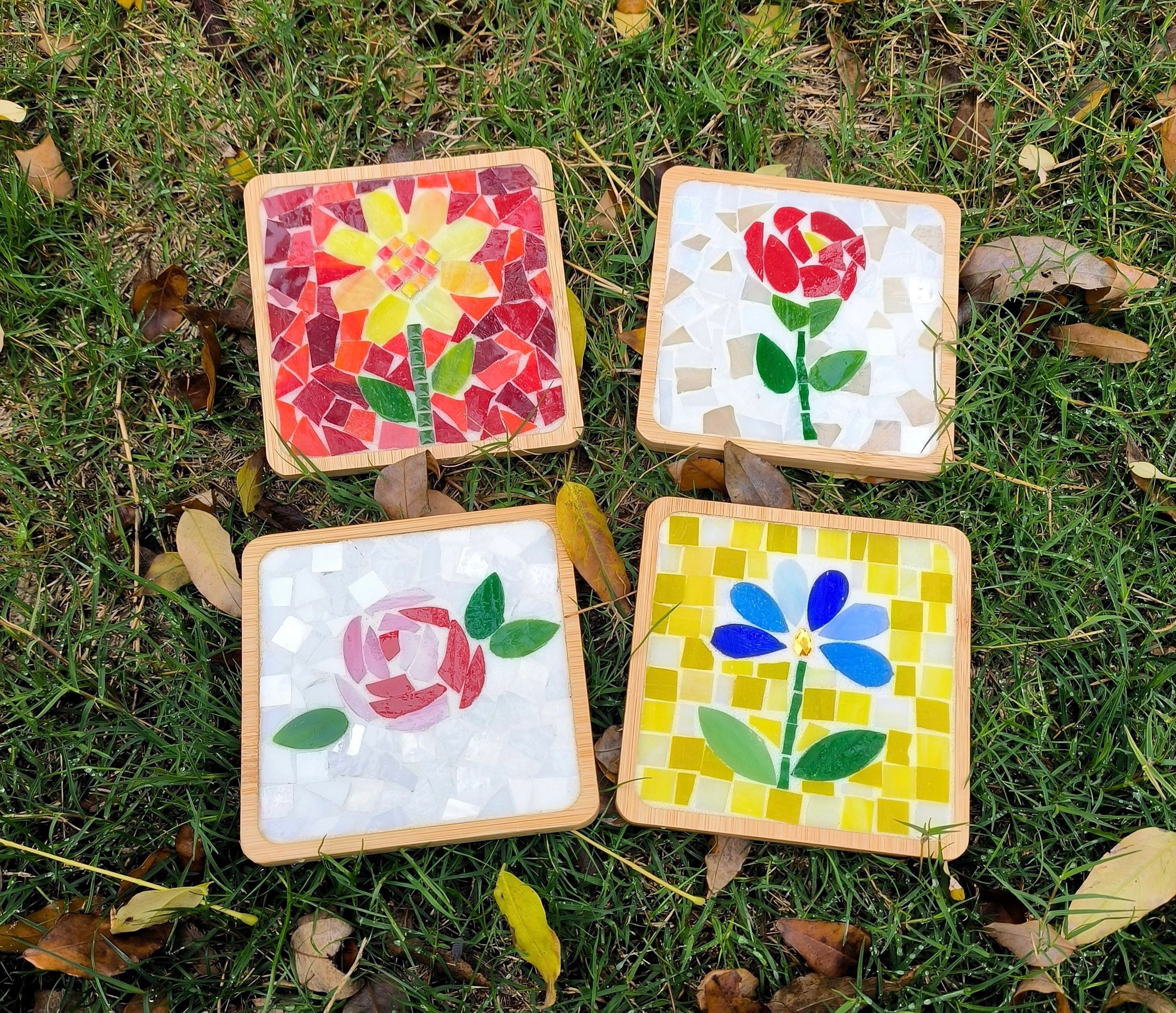 DIY Craft Kit for Adults Mosaic Kit Diy Mosaic Coaster Tray Etsy