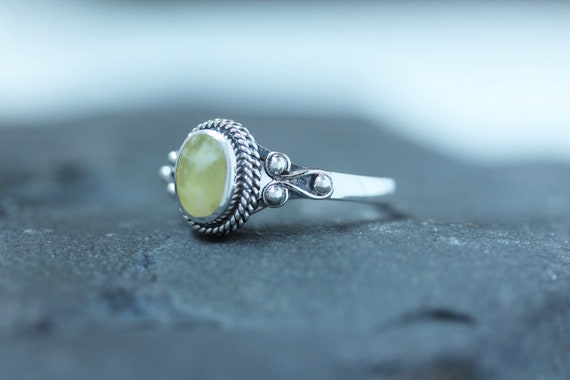 Blue marble deals stone ring