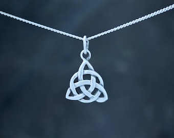 Atik Jewelry Silver Triangular Celtic Knot Necklace Atik Jewelry Silver Triangular Celtic Knot Necklace