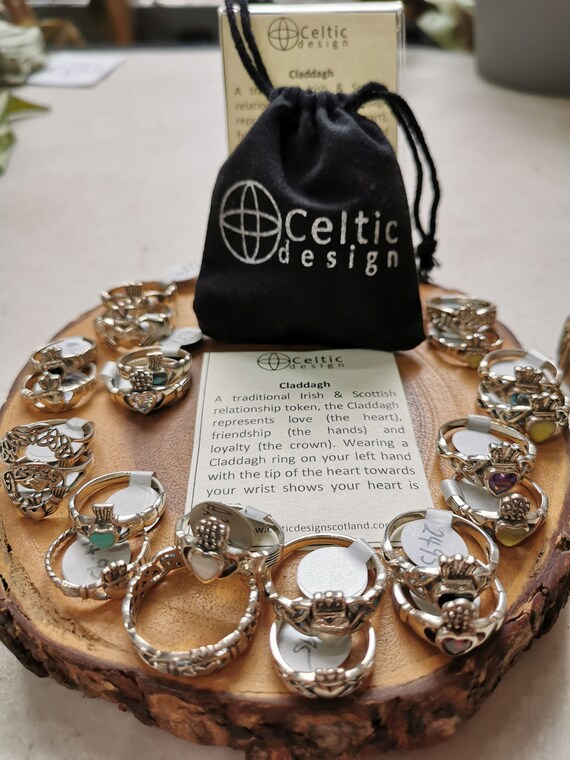 Ring with hands 2024 heart and crown