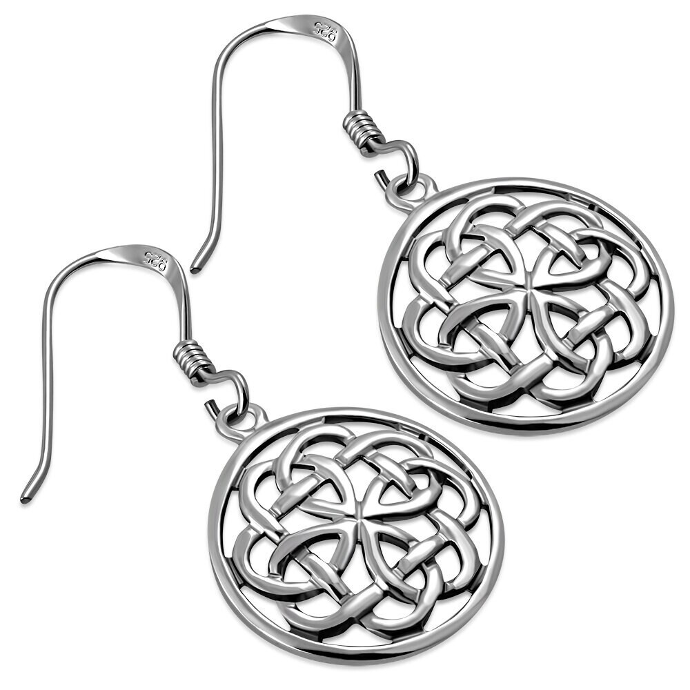 NEU Celtic Lands Rot Emaille Silber Ton Mohn Blume Cut Out Ohrhänger NEU Celtic Lands Rot Emaille Silber Ton Mohn Blume Cut Out Ohrhänger