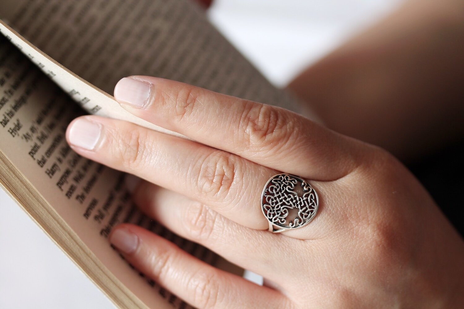 Tree of Life Ring - Evolution- Hallmarked 925 Sterling Silver- Celtic ...