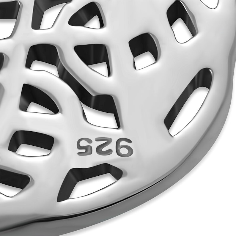 Scotland Celtic Knot Pendant Densely Knotted Shield Edinburgh Hallmarked 925 Sterling Silver